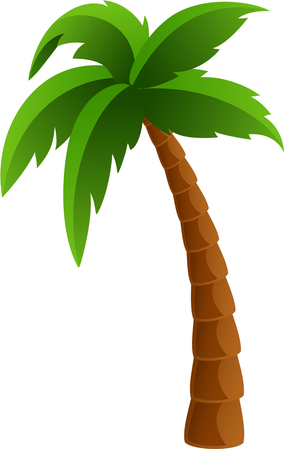 Palm tree pin page clipart image