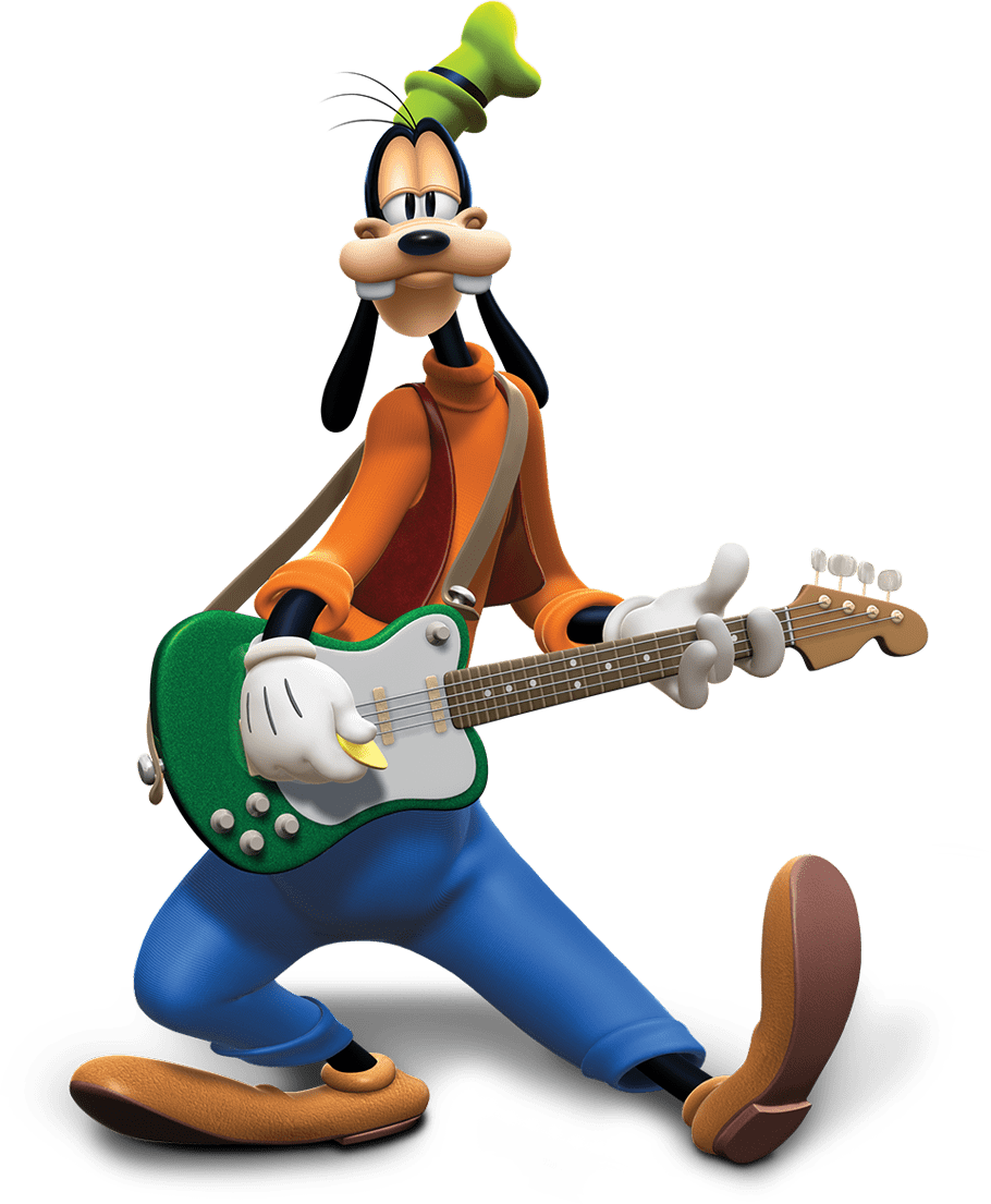 Guitar mickey mouse friends official disney site clipart photo