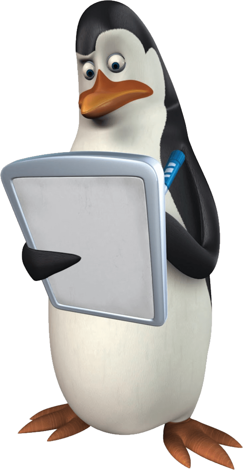 Madagascar penguin clipart vector 2