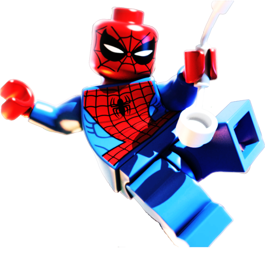 Lego spiderman clipart background