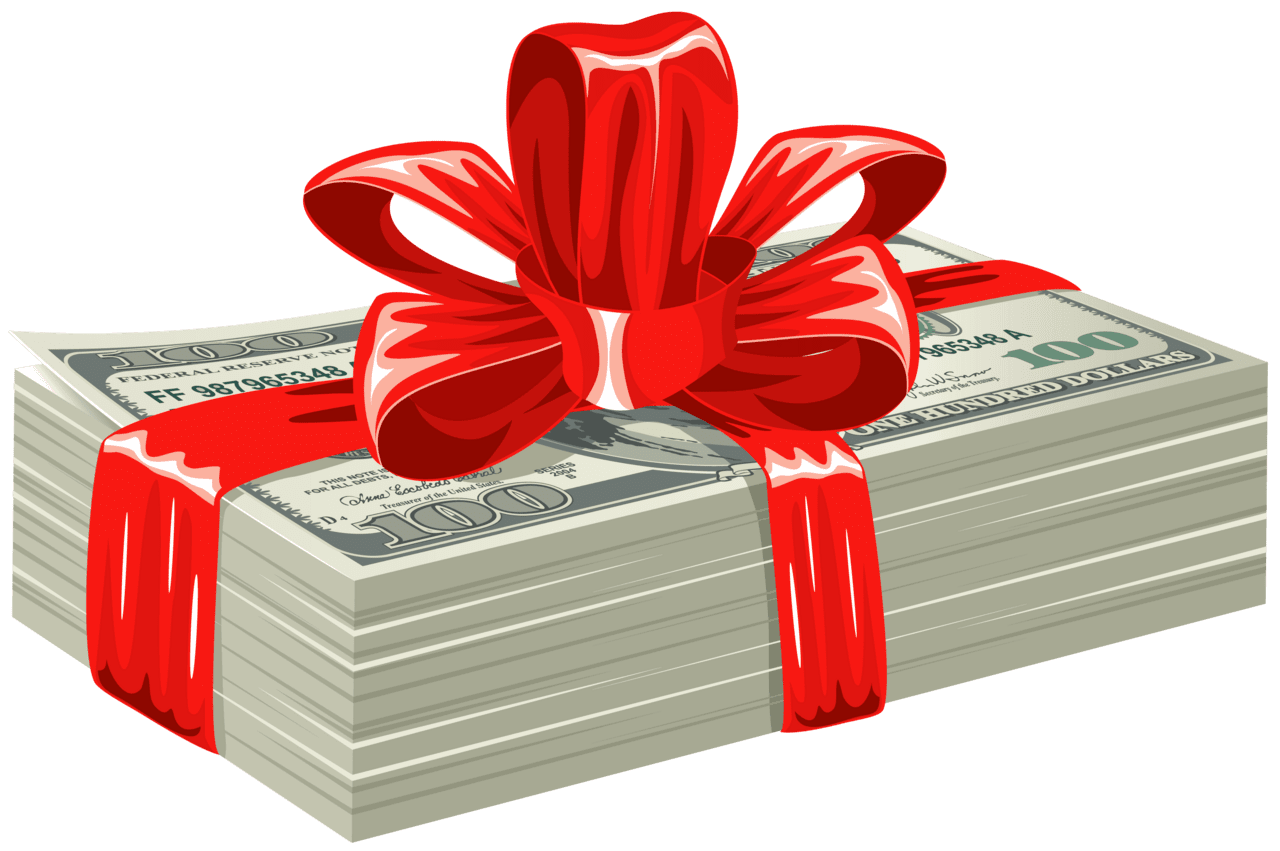 Cash dollars clipart vector