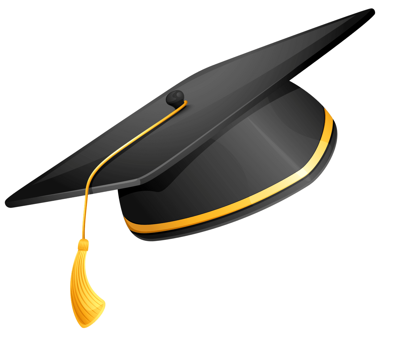 Graduation hat flying caps clipart cap line logo