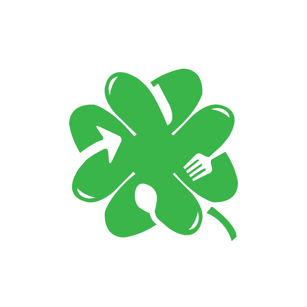 Leaf clover recycl logo clipart