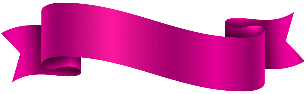 Pink banner clipart image 2