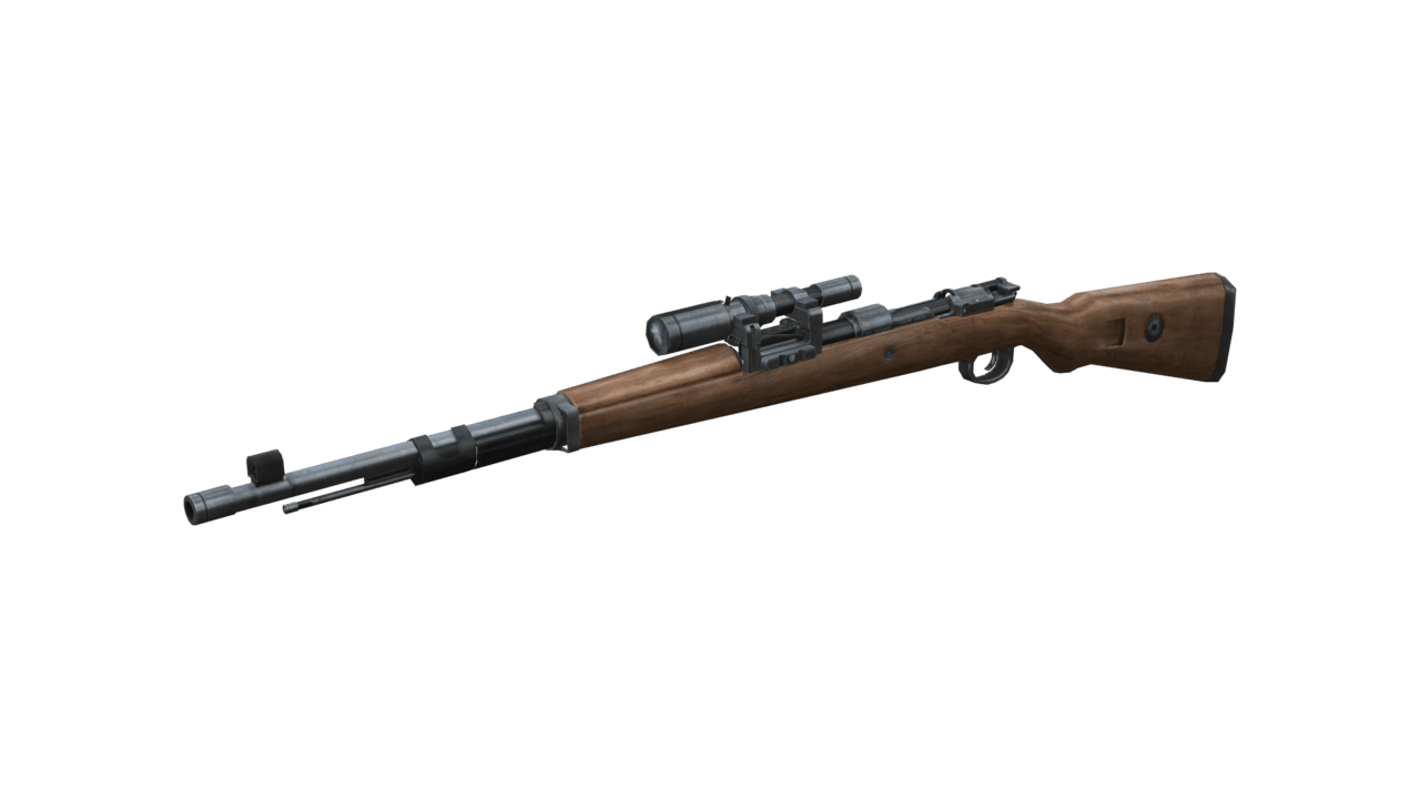 Gun classic wooden sniper clipart picture