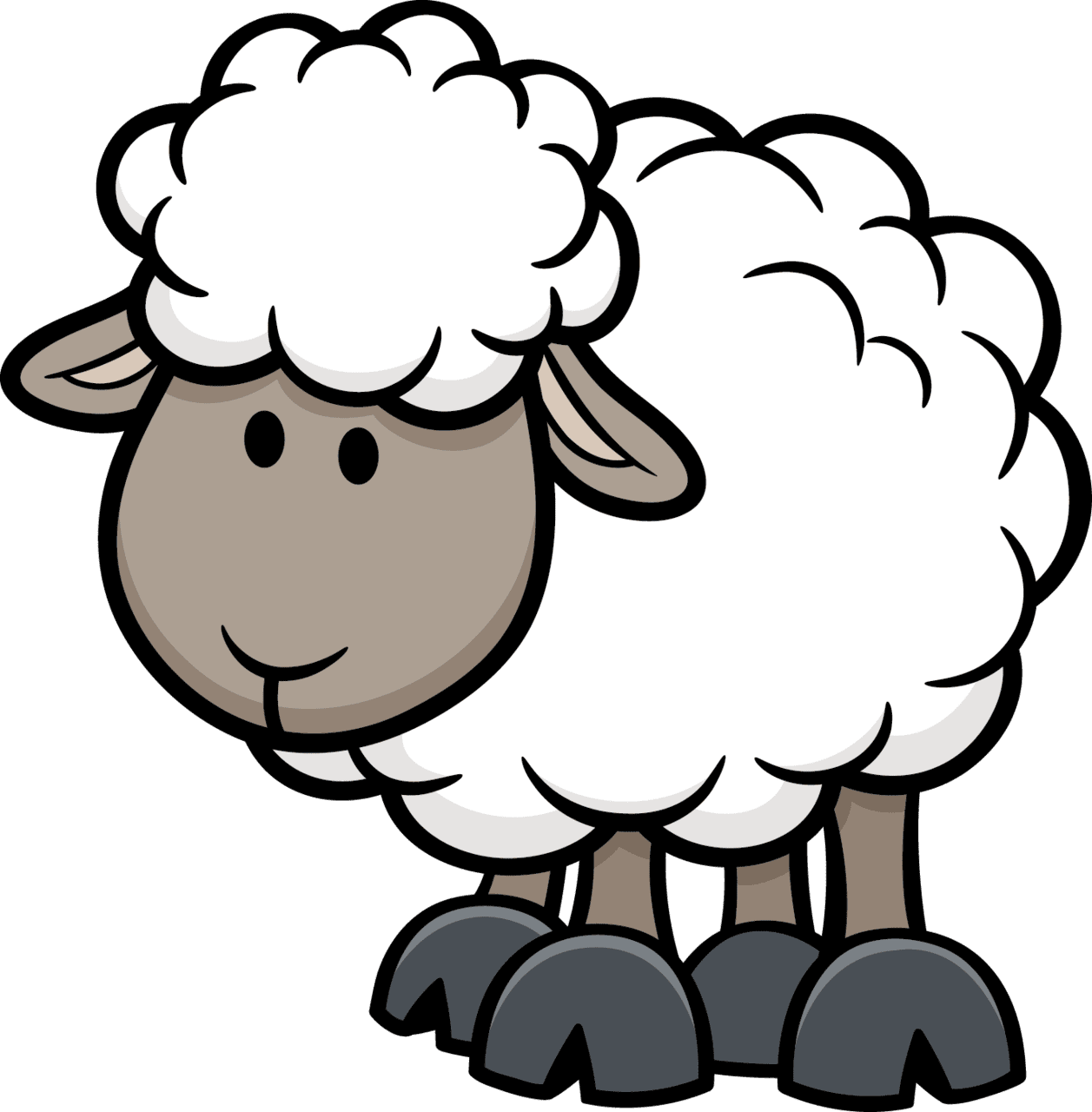 Sheep pin page clipart free