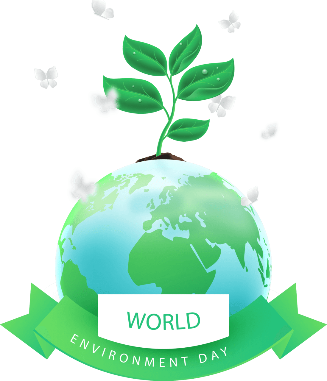 Globe celebrate world environment day with stunning images clipart