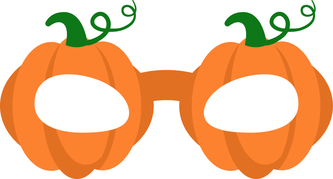 Mask pumpkin glasses clipart free