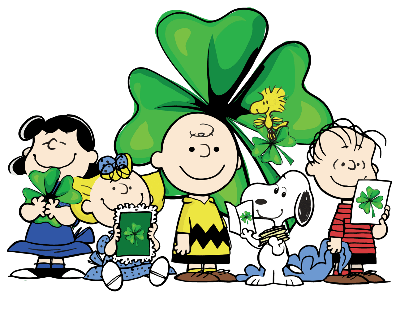 Leprechaun peanuts st pats gang clipart image