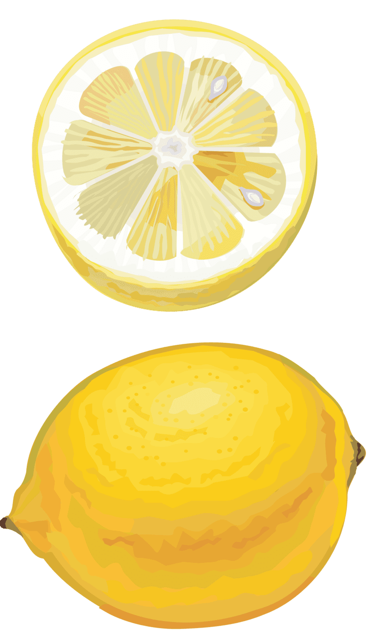 Lemon clipart background