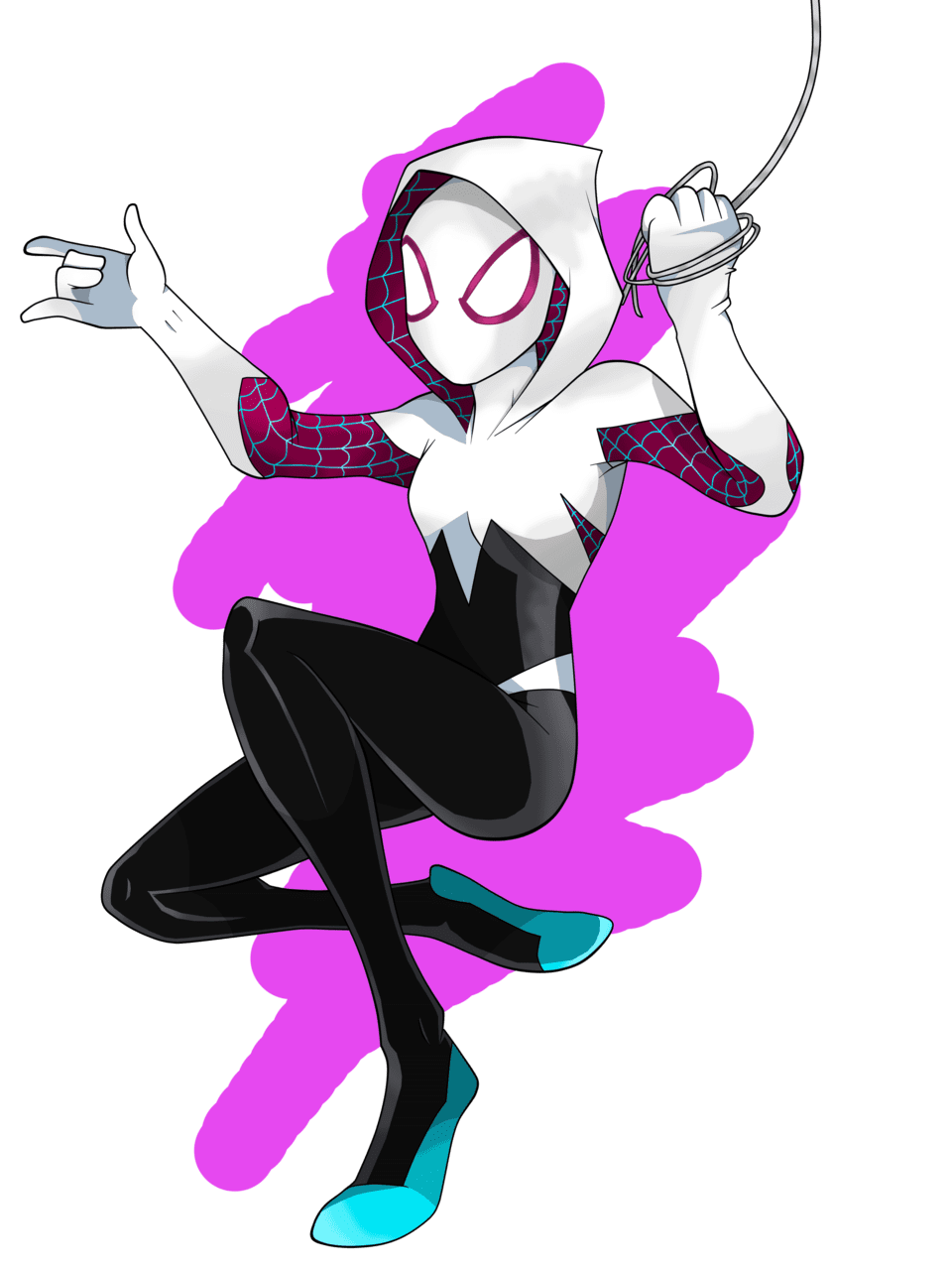 Spider man gwen vector clipart