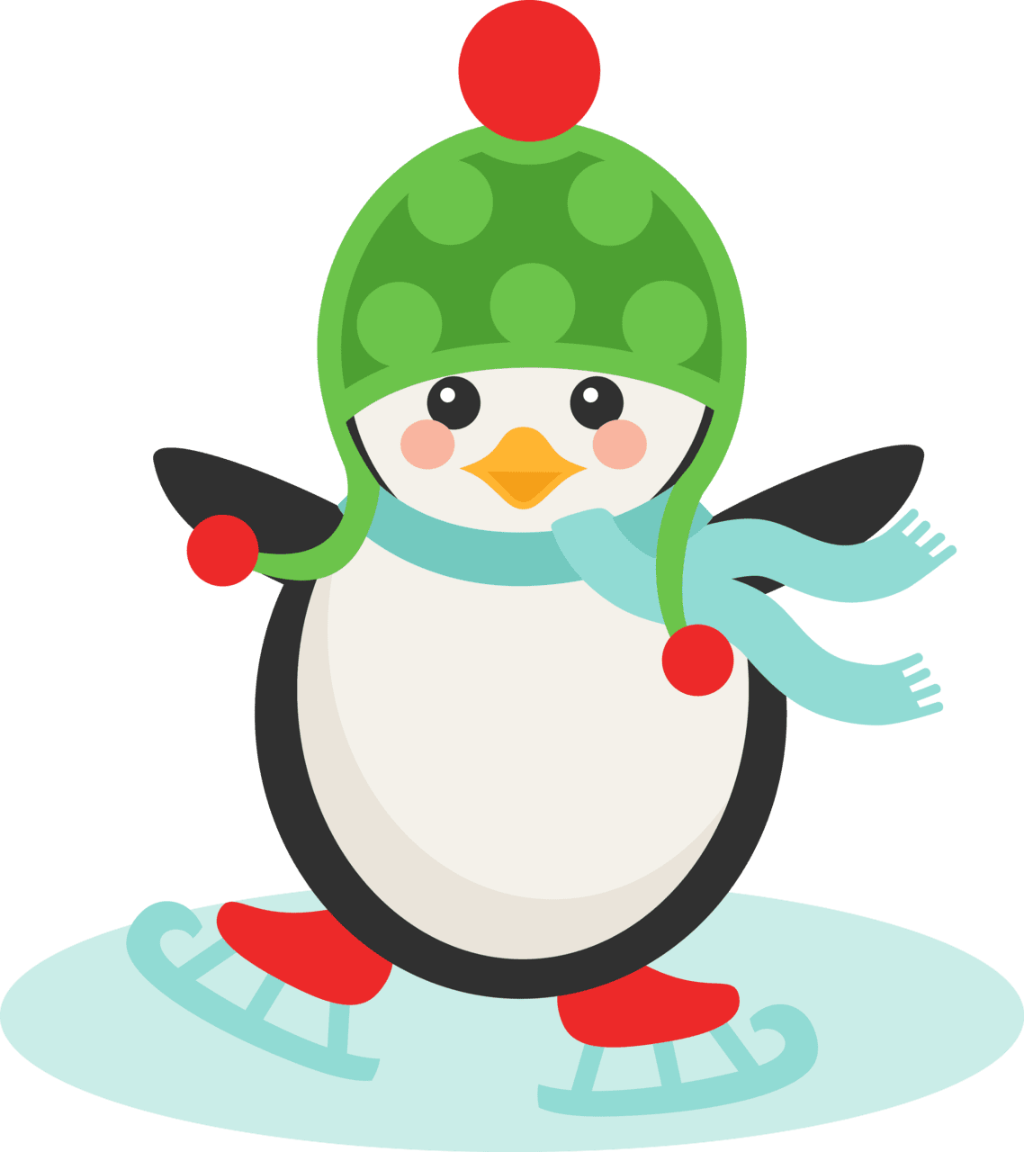 Penguin crafts christmas school clipart vector