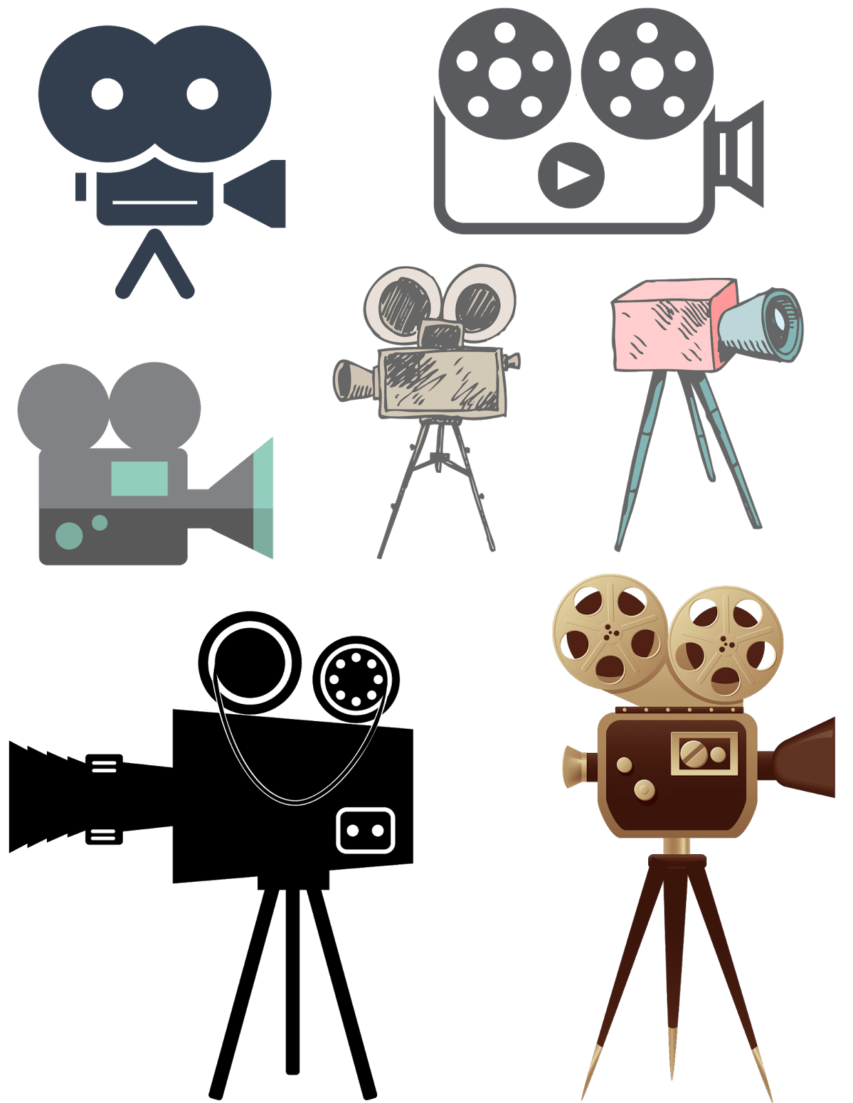 Movie film pin page clipart photo