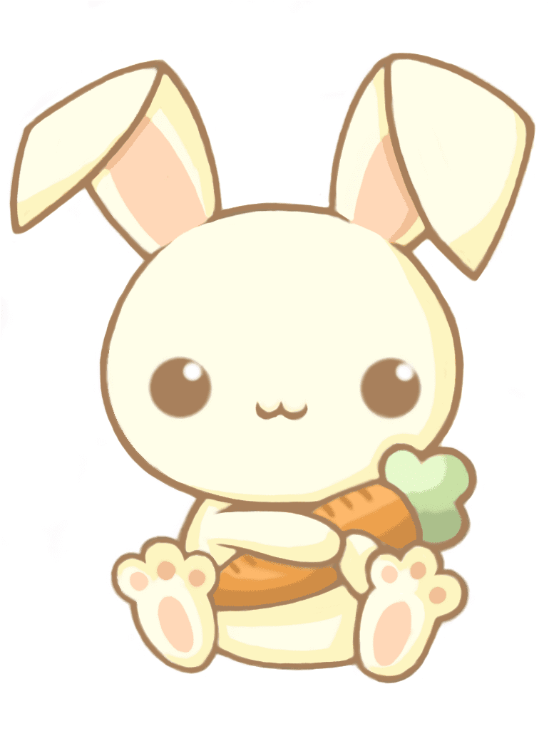 Kawaii bunny by luchink beebop deviantart clipart image