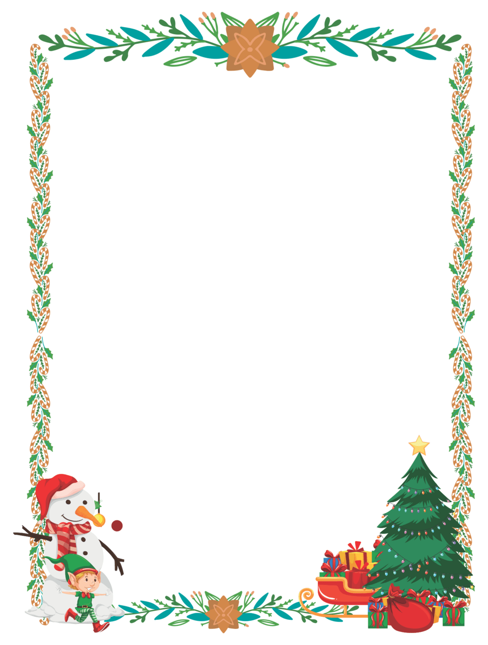 Christmas border and background printables printablee clipart