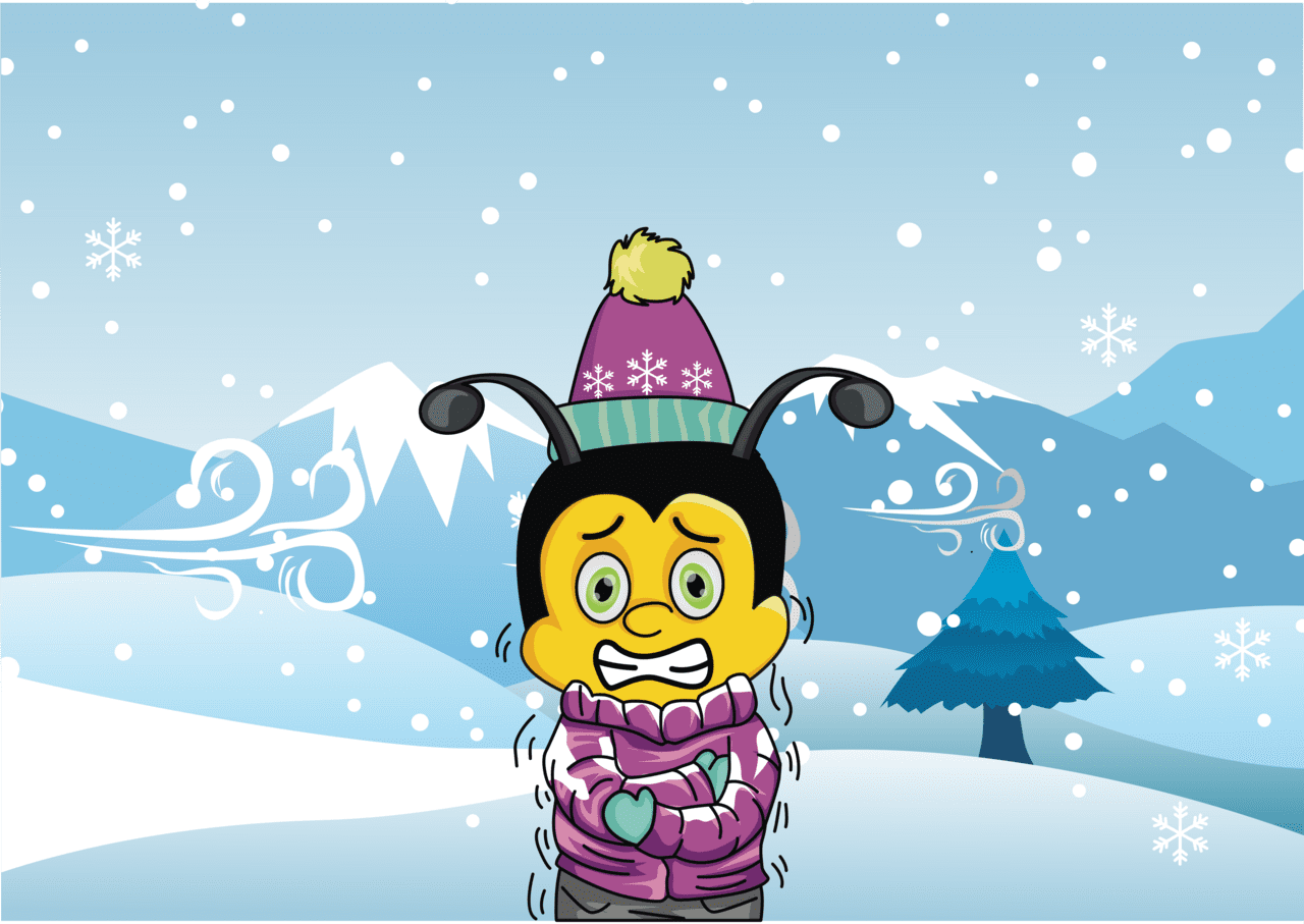 Snow winter beekeeping clipart picture