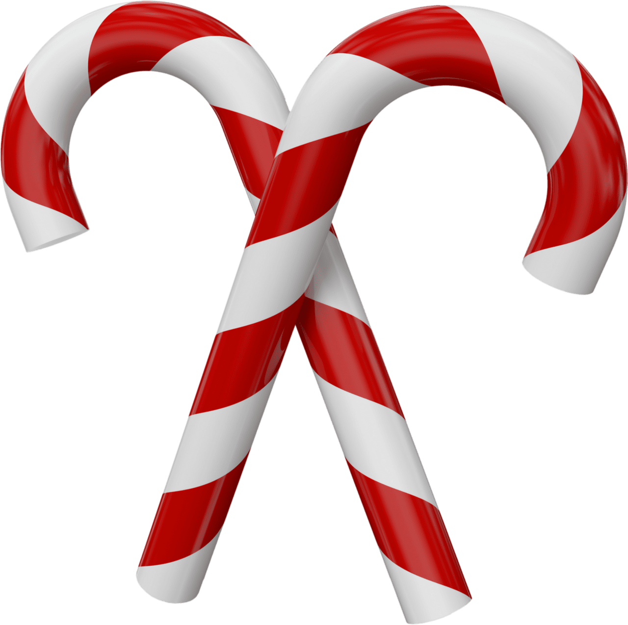 Candy cane christmas sugar canes clipart vector