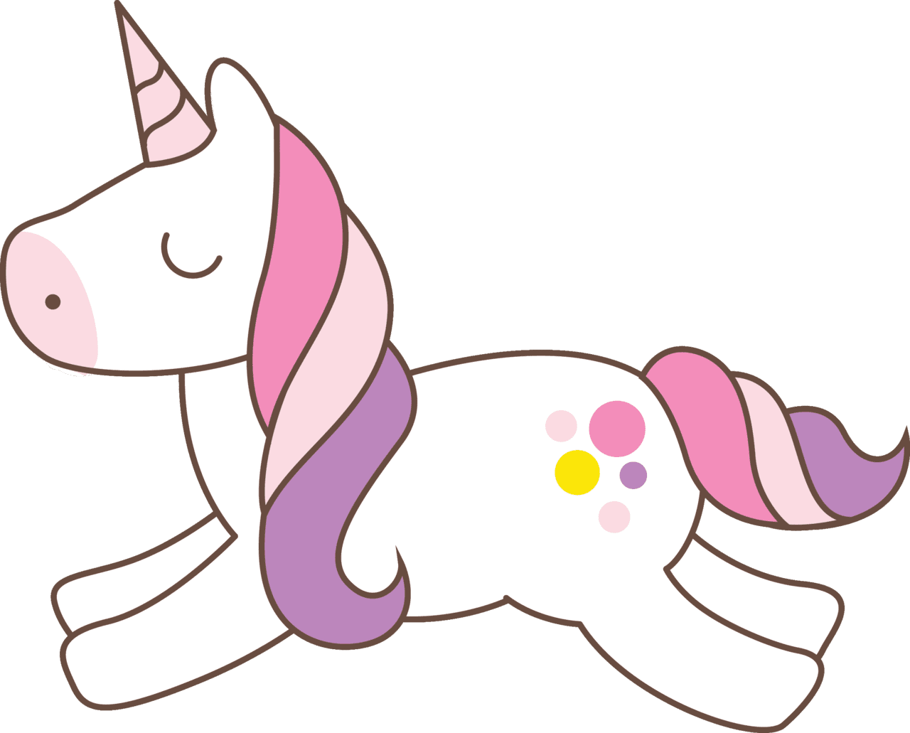 Unicorn pin page clipart picture