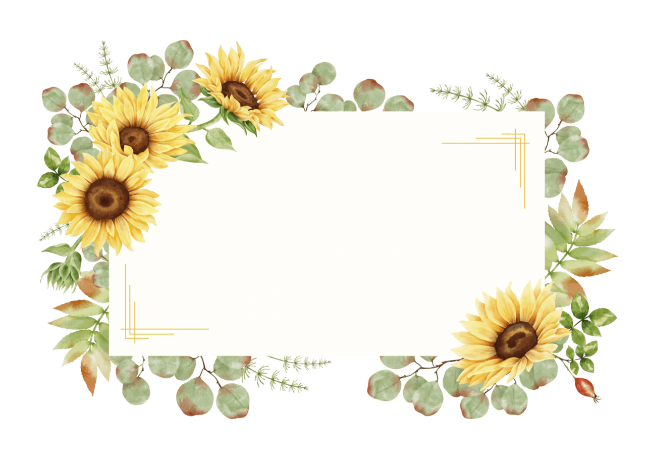 Sunflower page clipart photo