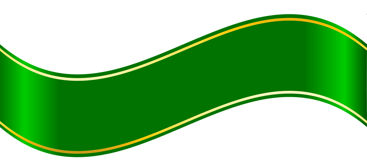 Green banner clipart logo