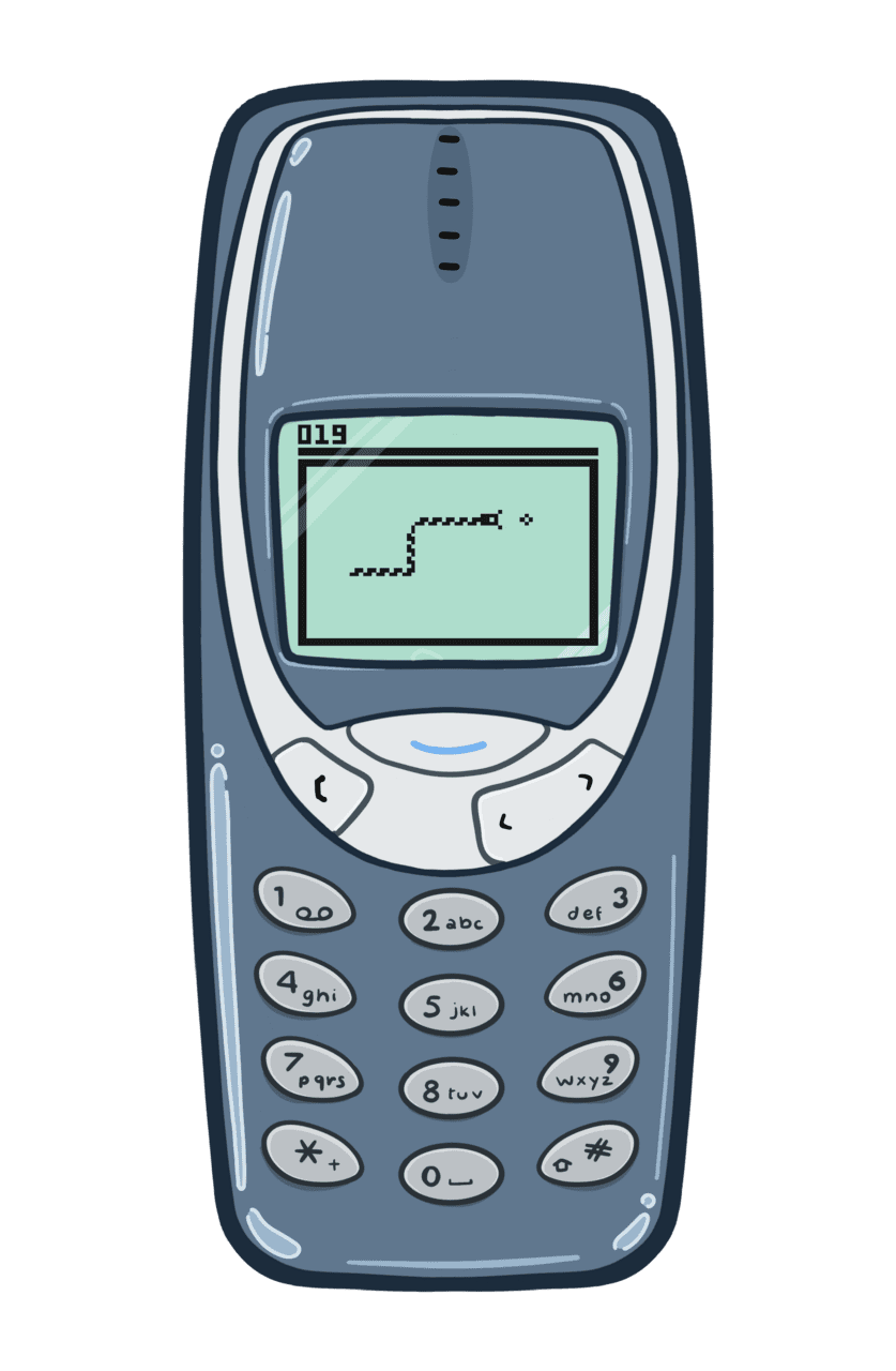 Phone nokia snake sticker clipart background