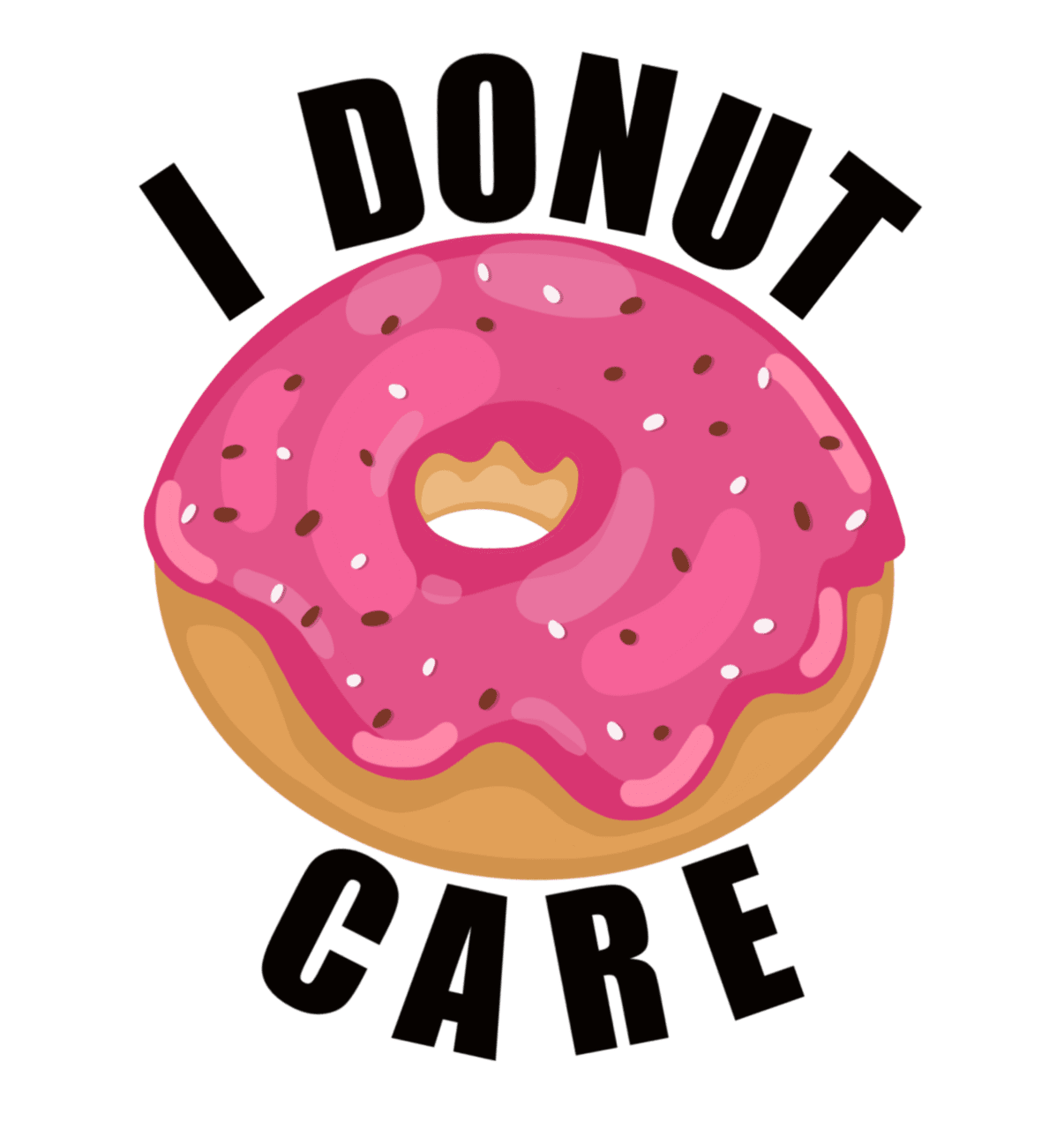 Donut care random cuteness clipart transparent