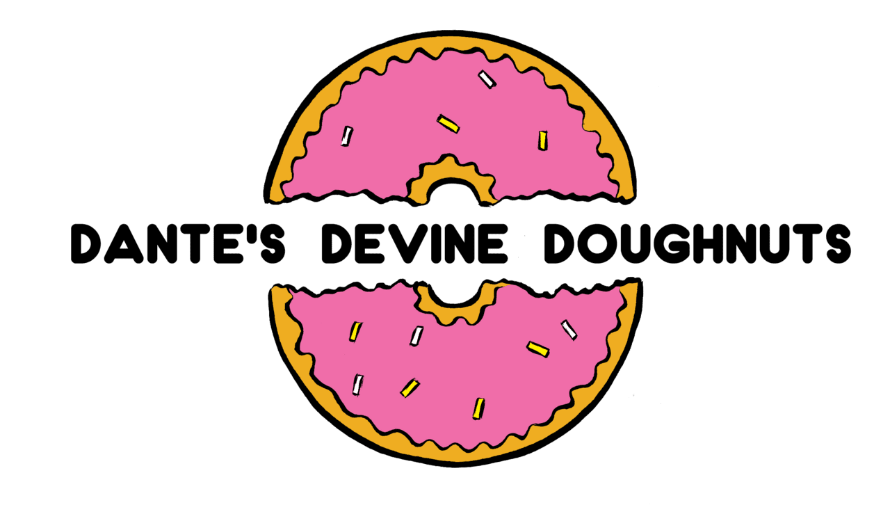 Donut pin page clipart image