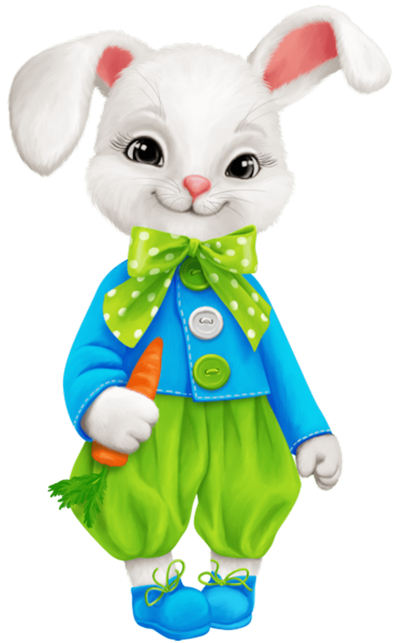 Easter bunny paques images pour creas de prints art clipart