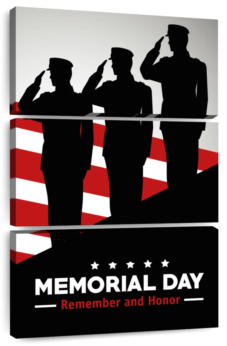 Remembering memorial day wall art canvas prints framed clipart background