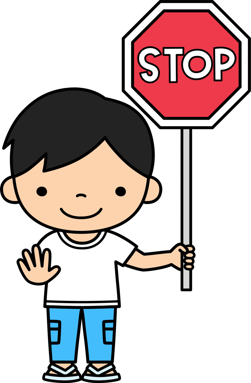Stop sign pin page clipart vector
