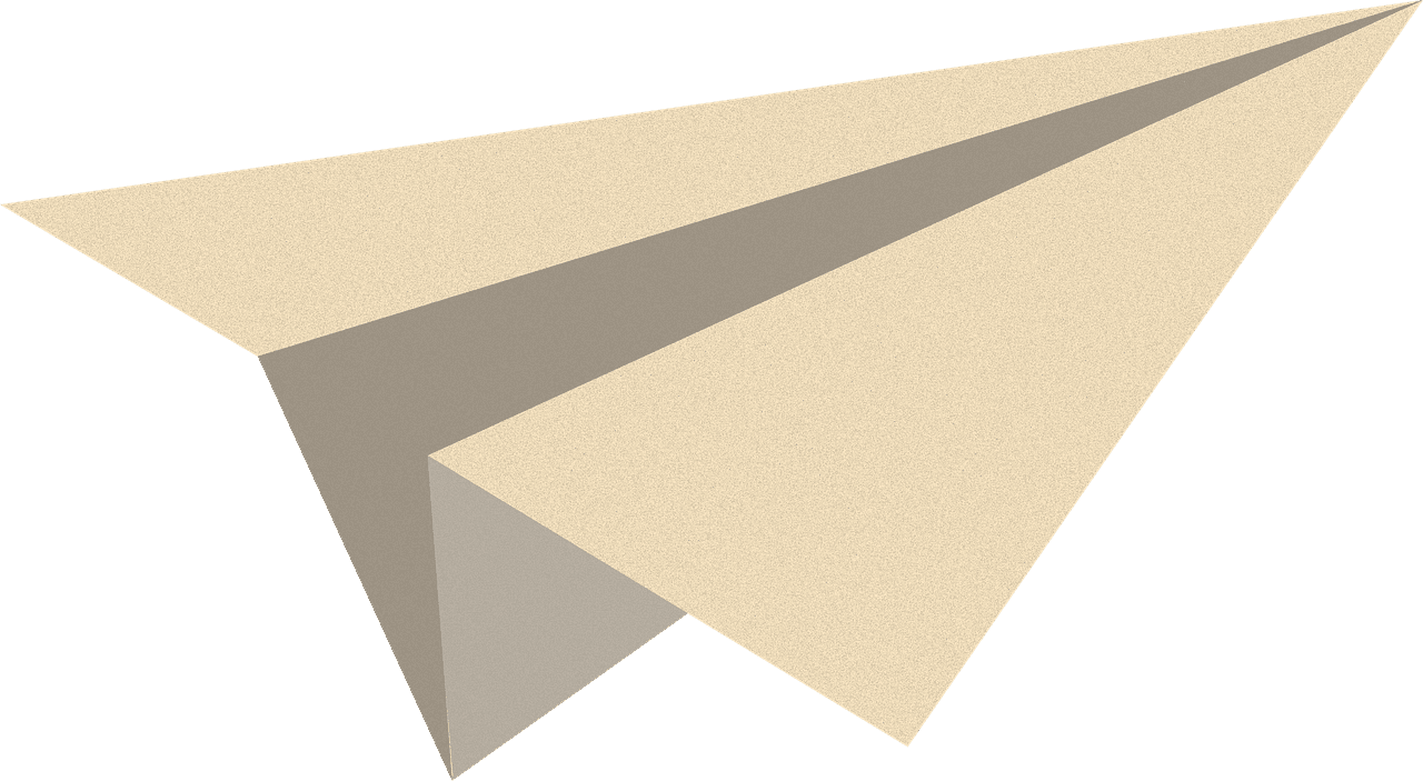 White paper plane clipart transparent