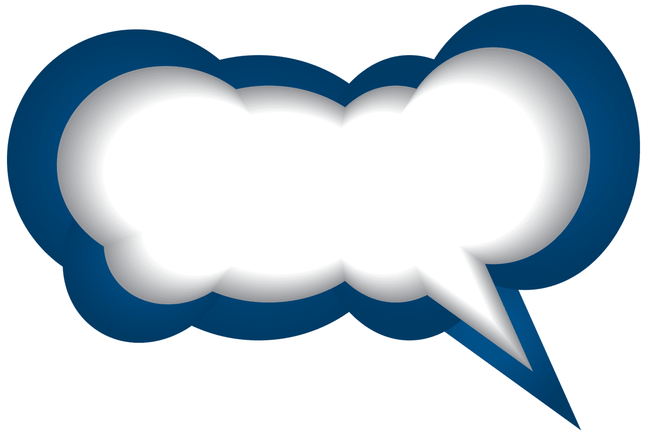 Bubbles speech bubble blue white clipart image