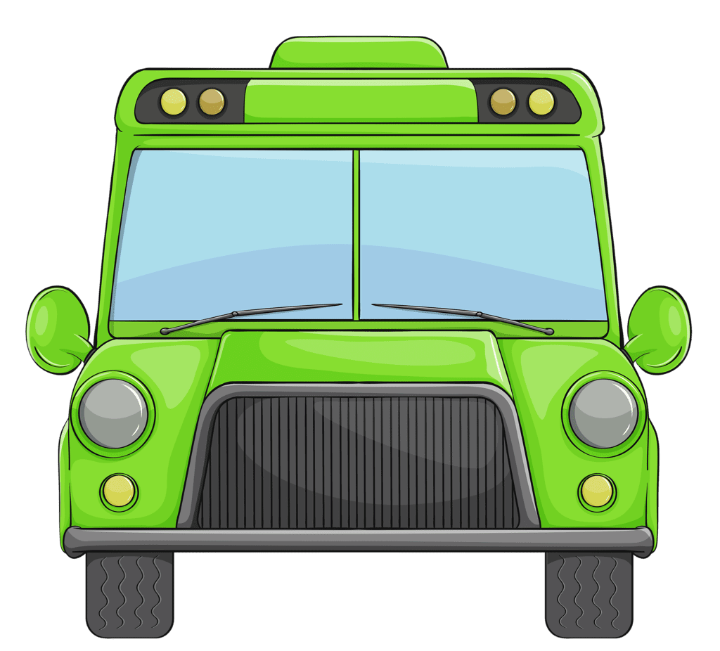 Bus clipart vector 2