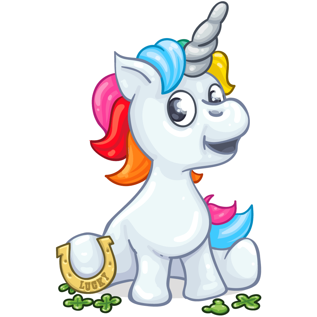 Unicorn pin page clipart transparent 2