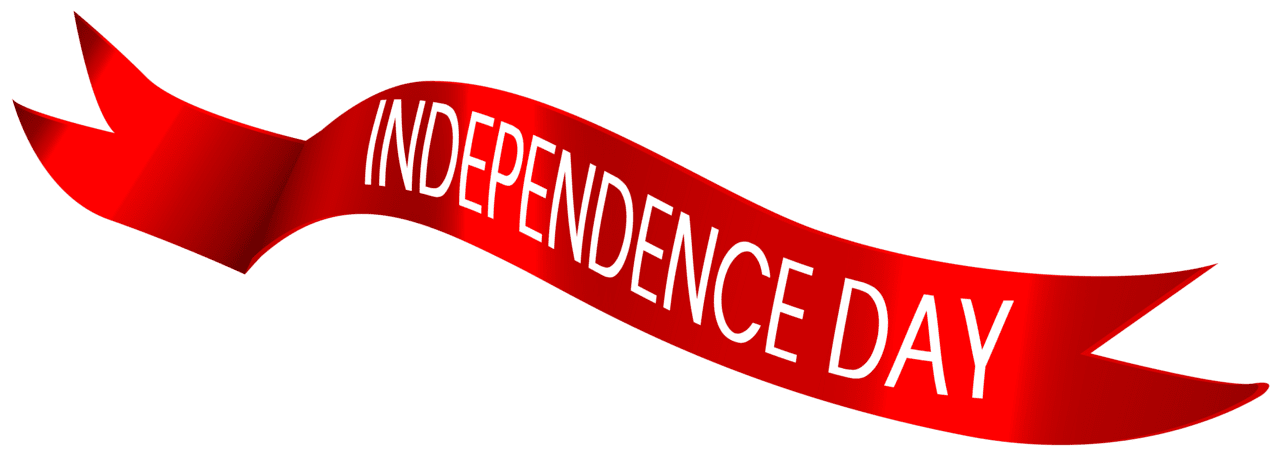 4th of july independence day banner clipart image