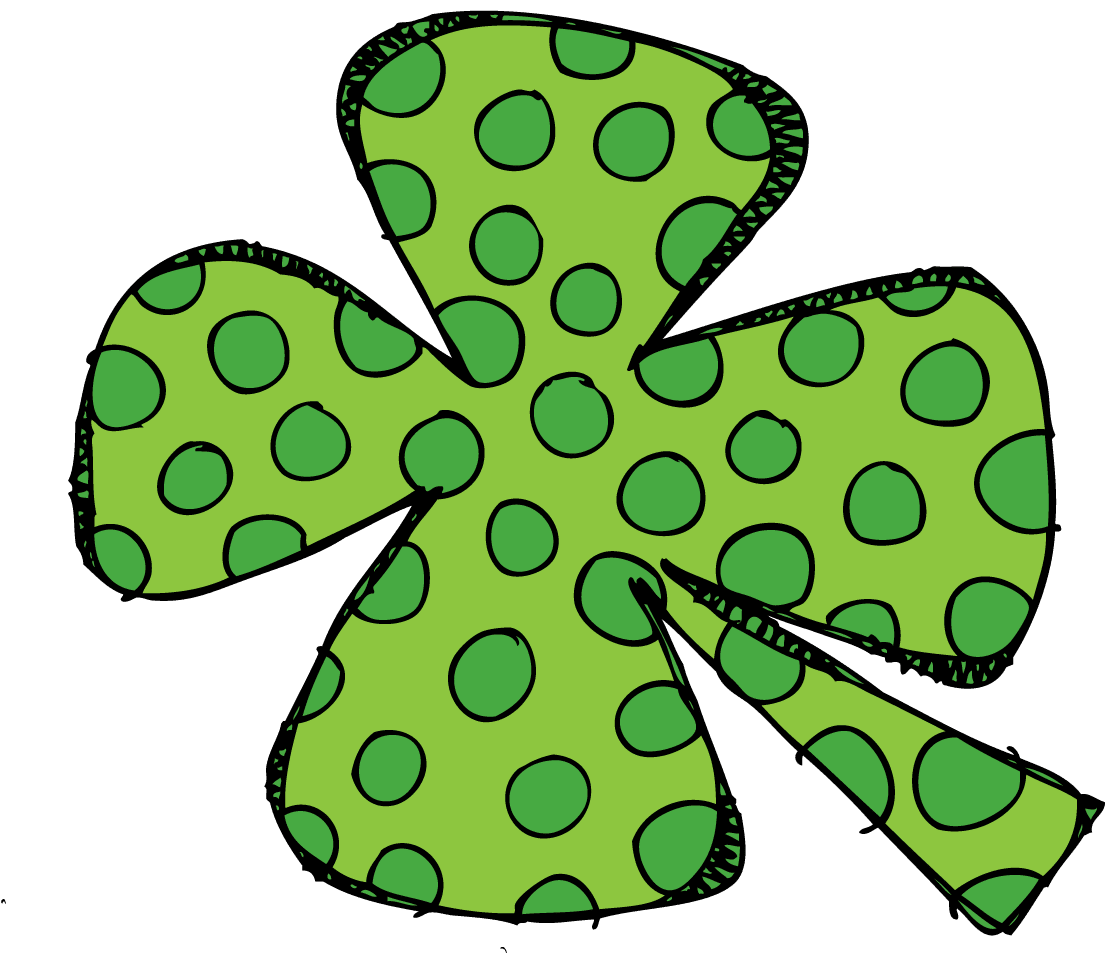 Shamrock pin page clipart clip art