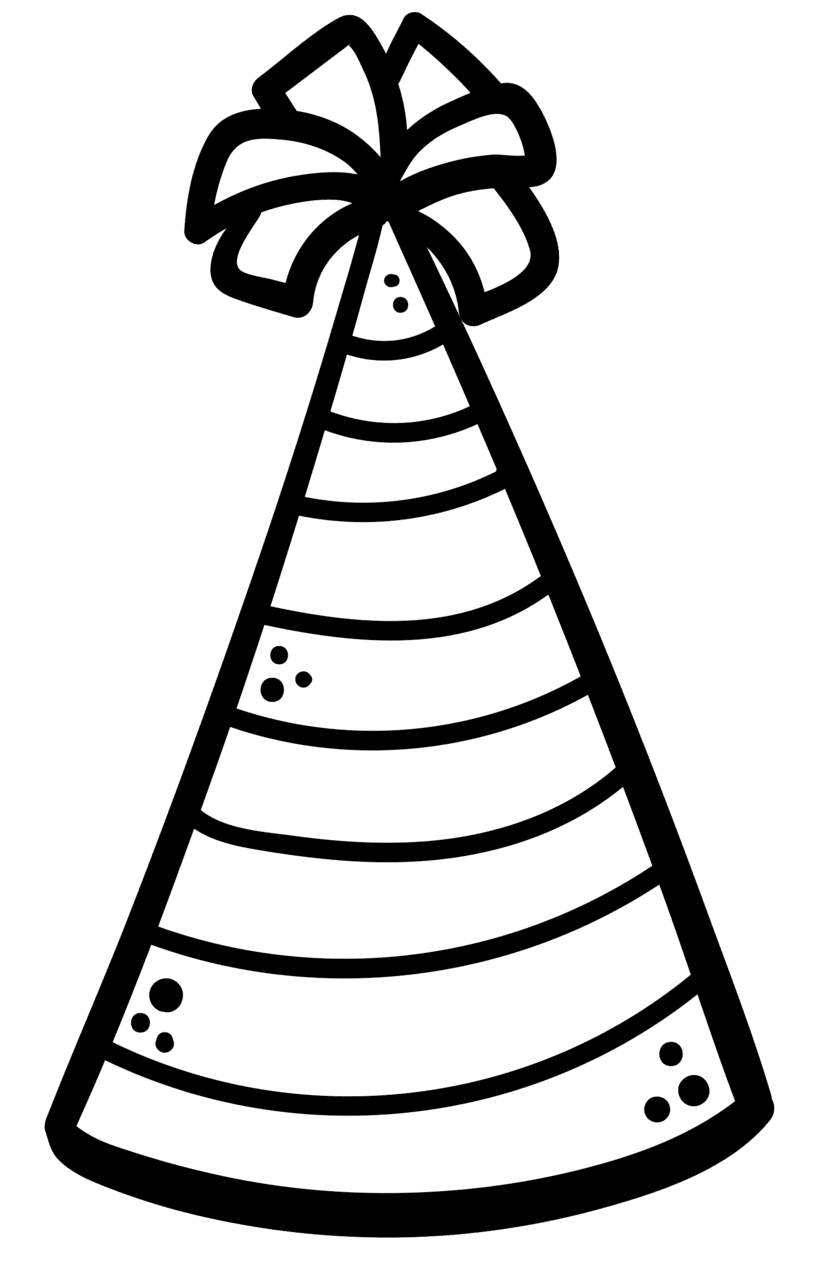 Hat kitten and puppy colouring pages clipart background