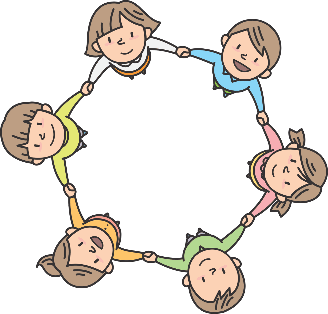 Children in circle by oksmith clipart clip art