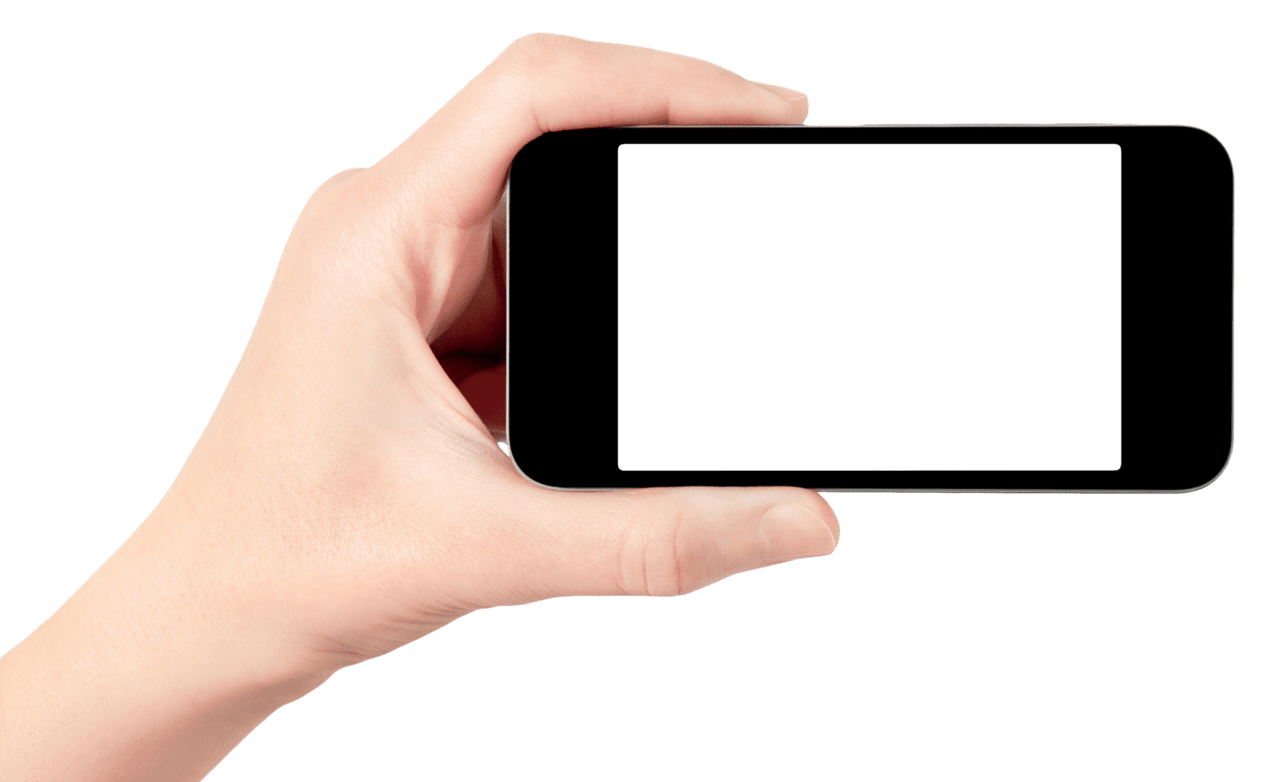 Phone in hand clipart photo