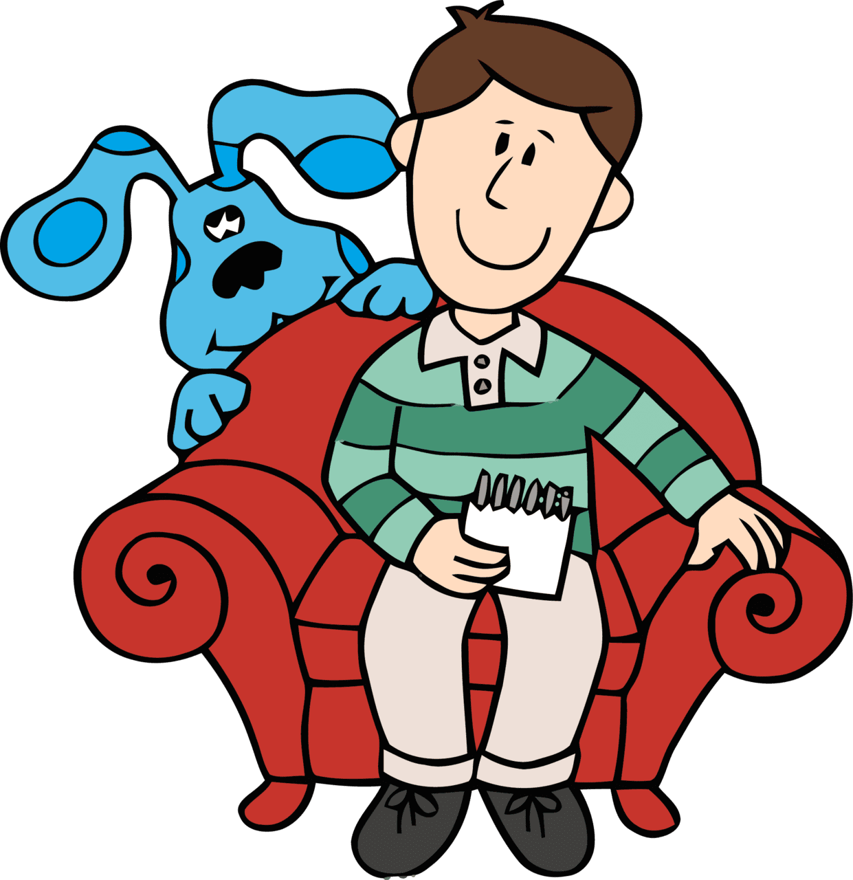 Person blues clues clipart and man steve cartoon full size background