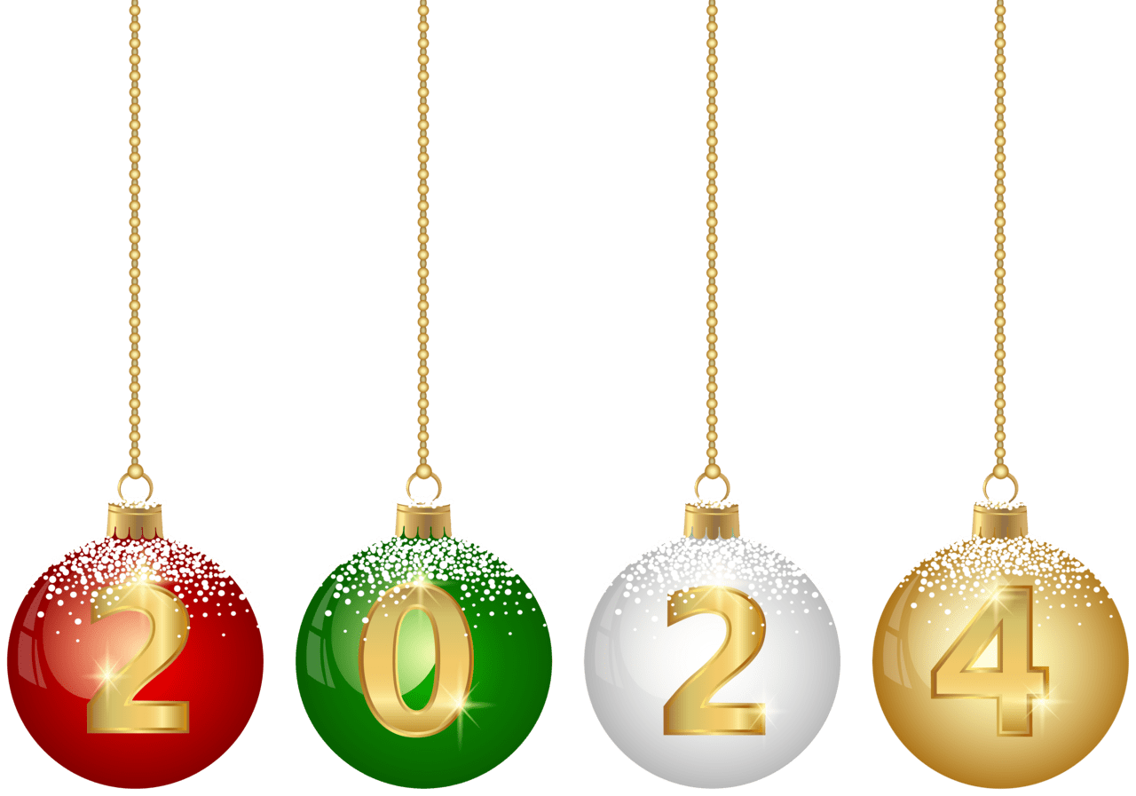 Happy new year 2024 images vector clipart