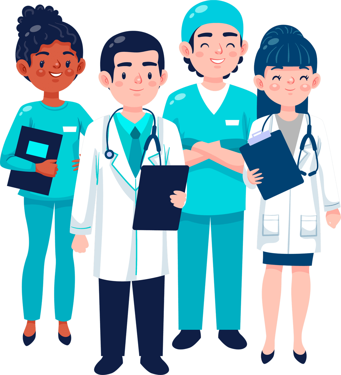 Doctor of senior adult life surance vector adults clipart