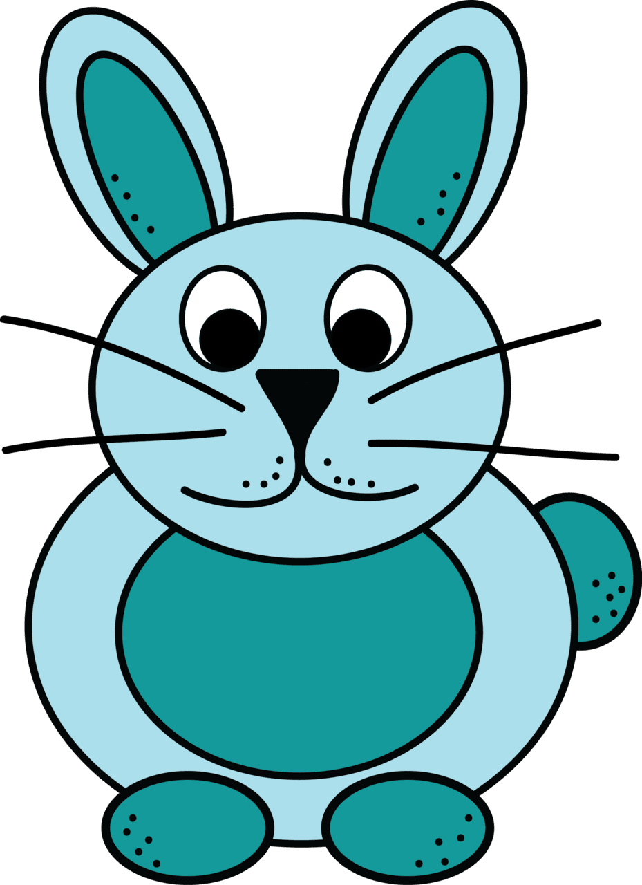 Rabbit pin page clipart background 4