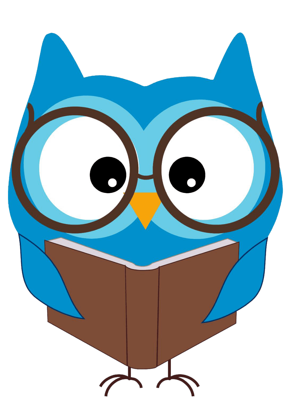 Owl pin page clipart background