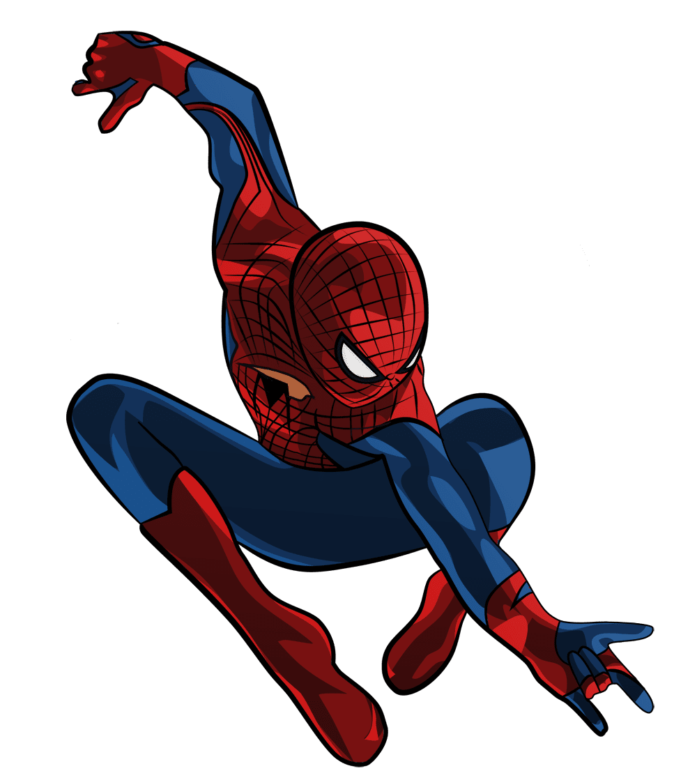 Spiderman pin page clipart background 3