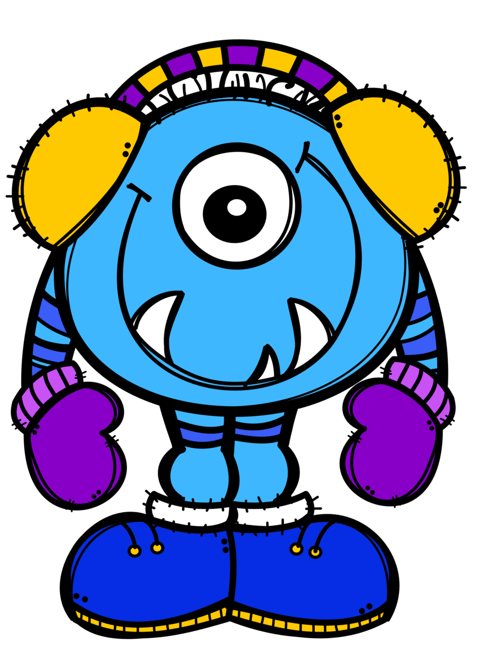 Alien pin page clipart vector
