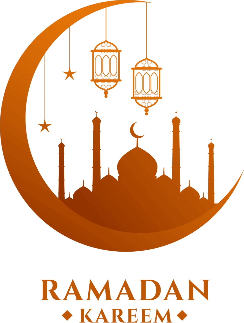 Ramzan moon ramadan kareem vectoe image clipart