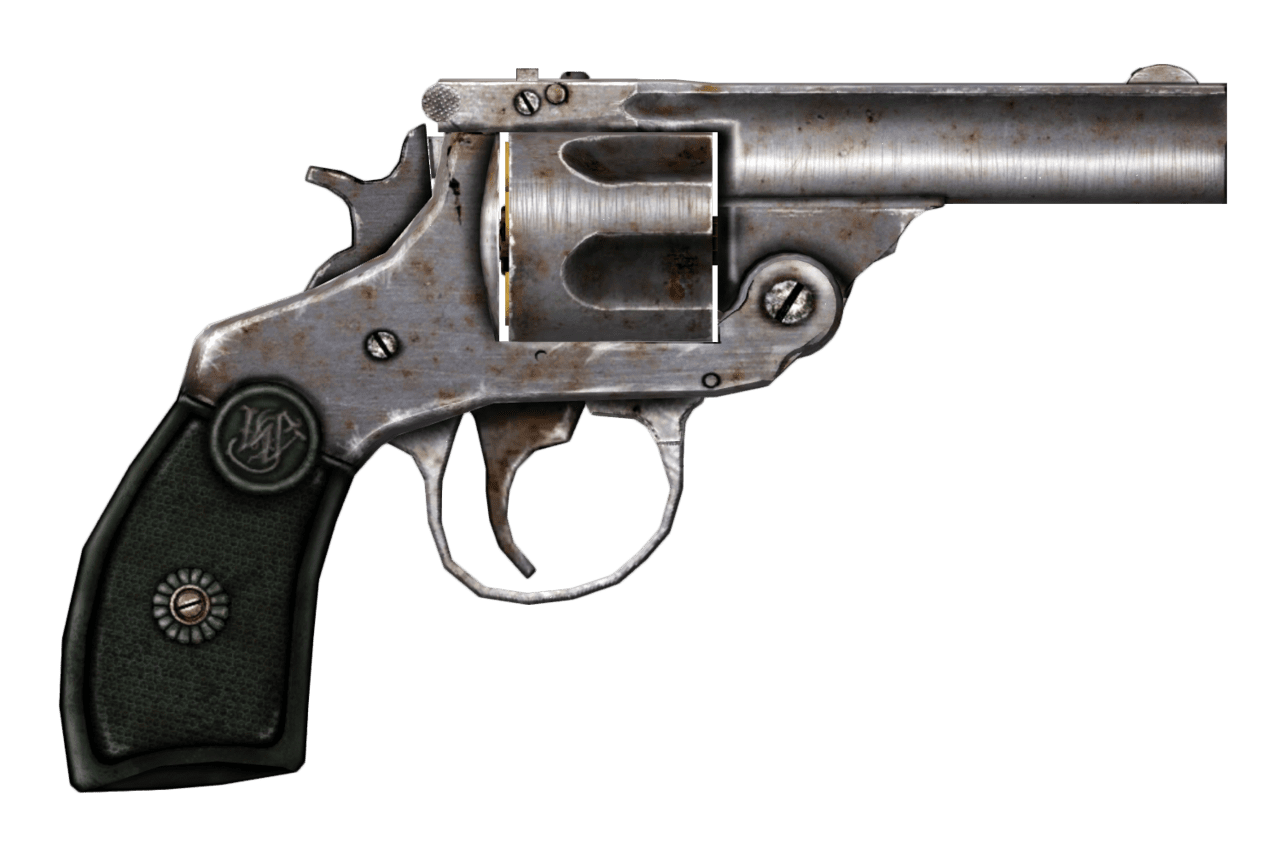 Gun rusty revolver rendered clipart image