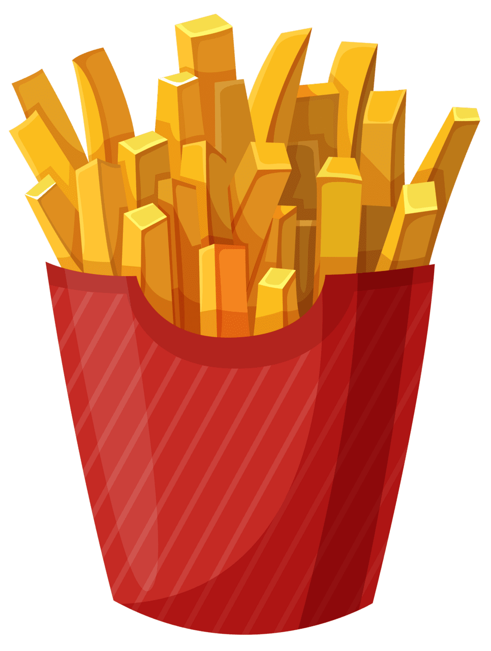 Hamburger fries clipart vector