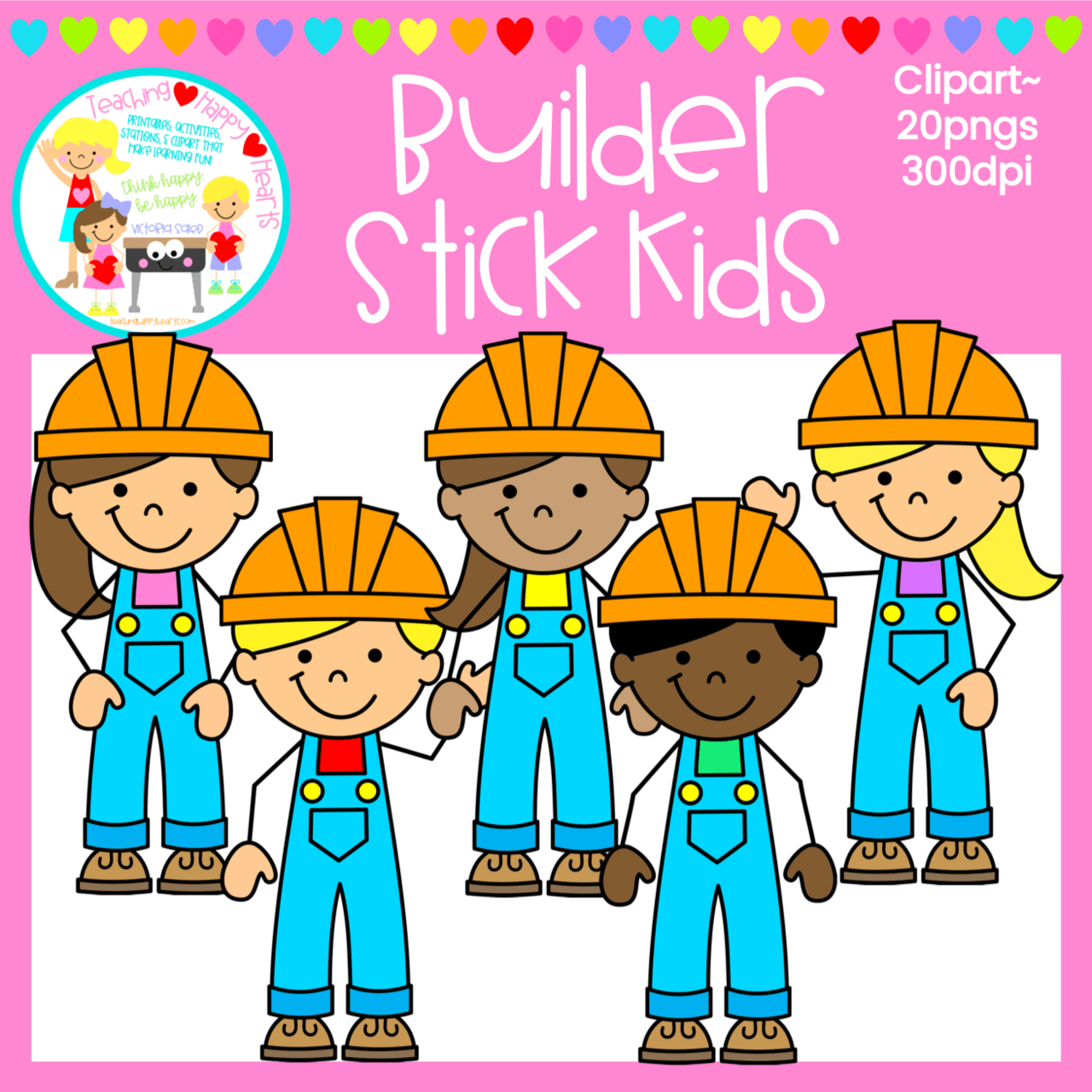 Science builder stick kids clipart background